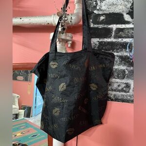 Vintage Revlon Black Tote Bag